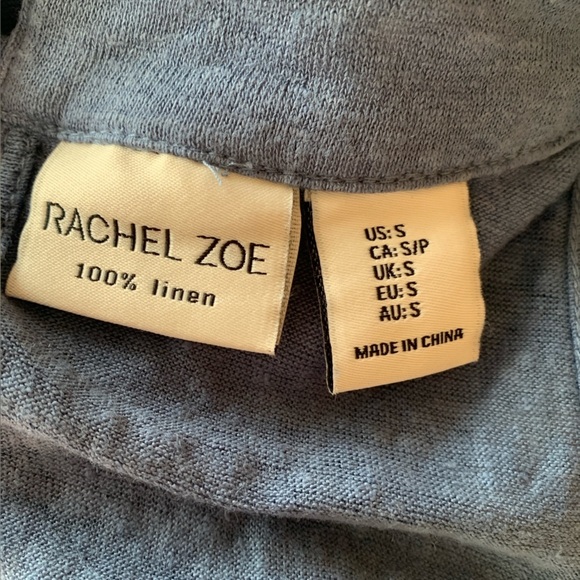 Rachel Zoe Linen Tank Crochet Collar - Picture 6 of 6